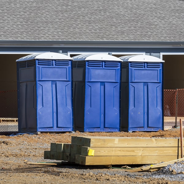 are there any restrictions on what items can be disposed of in the porta potties in Hillcrest